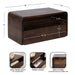 Floating Side Table Dark Brown 18x10x9 2