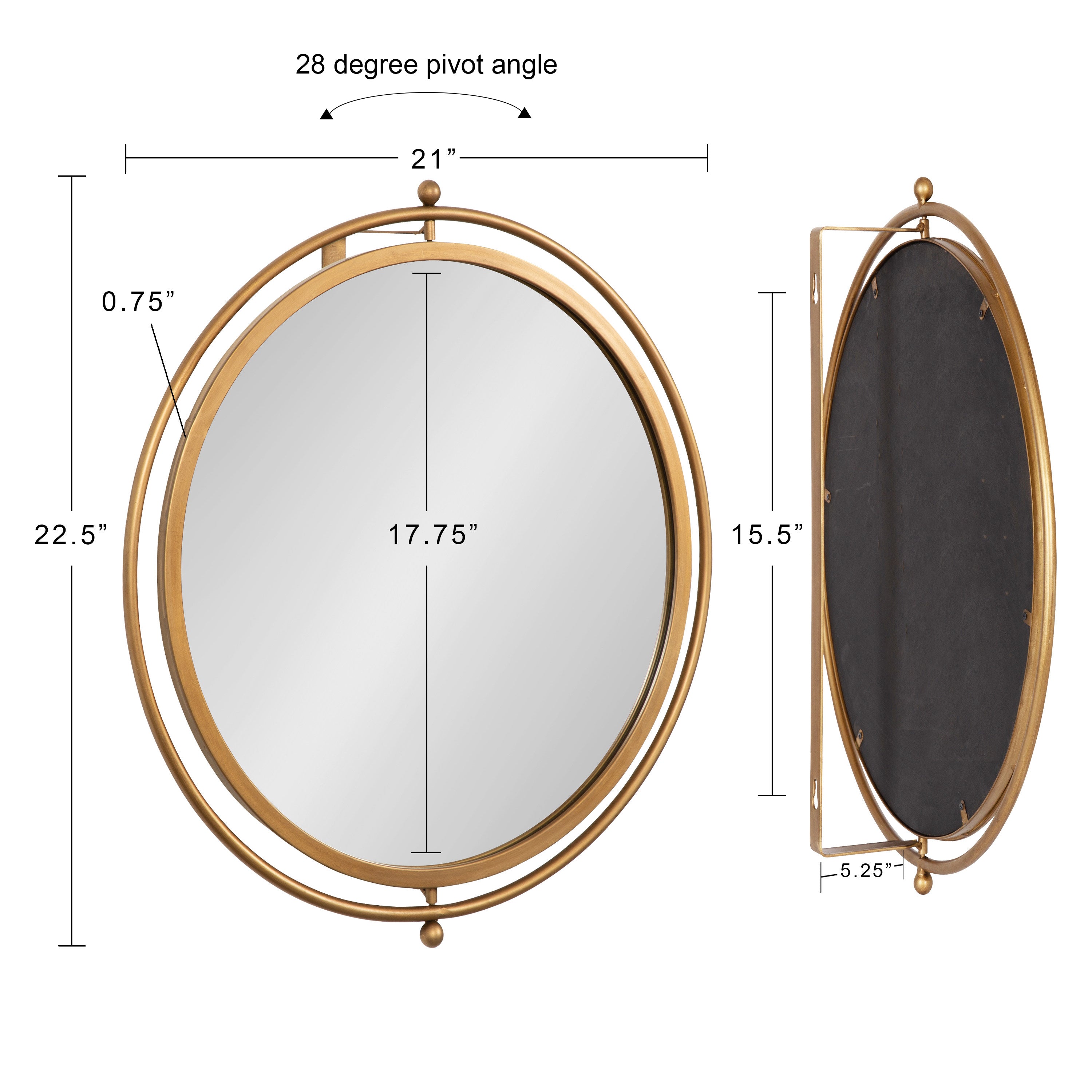 Baron Pivot Mirror