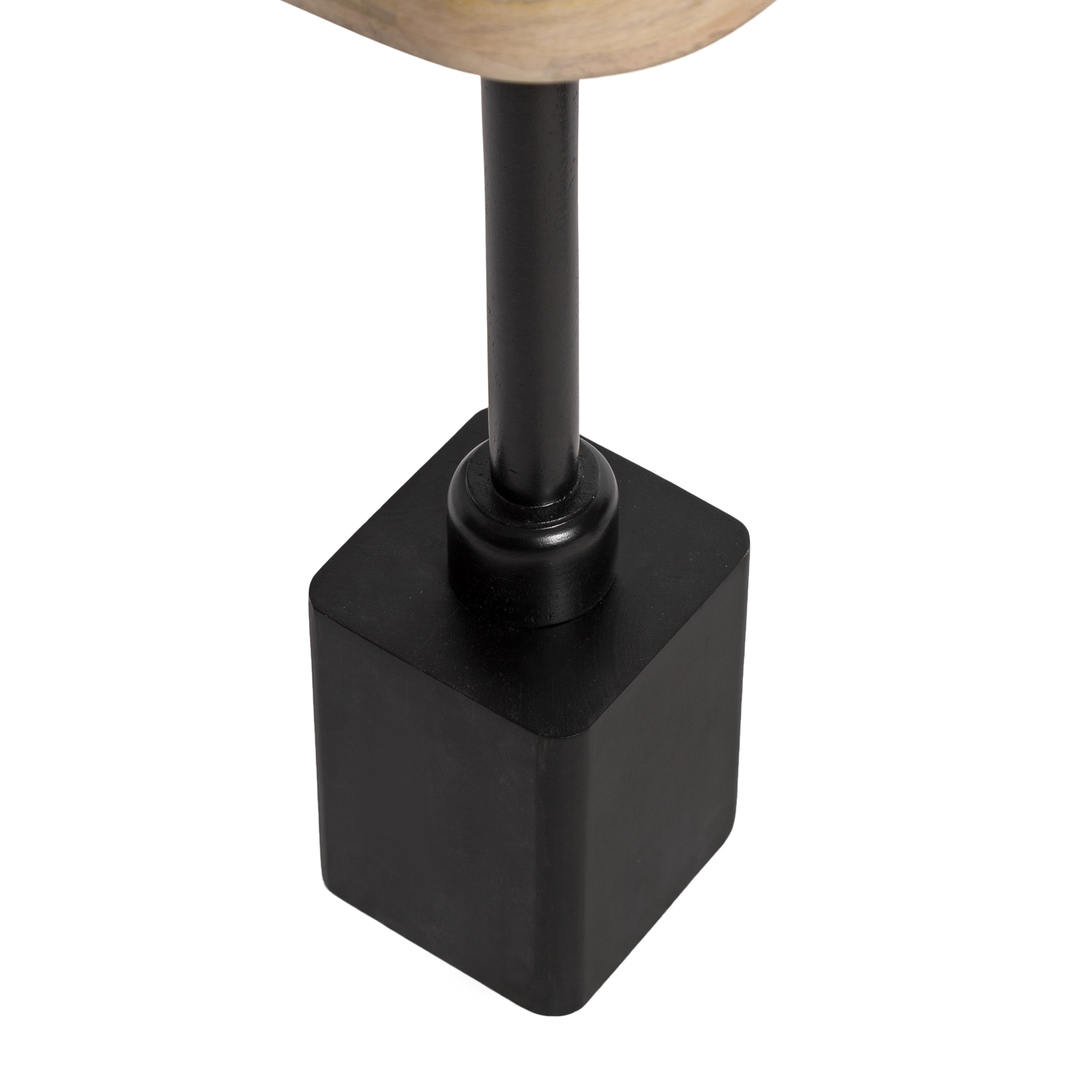 Drink Table Natural Black 10x10x24 6