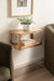 Floating Side Table Natural 18x10x10 8