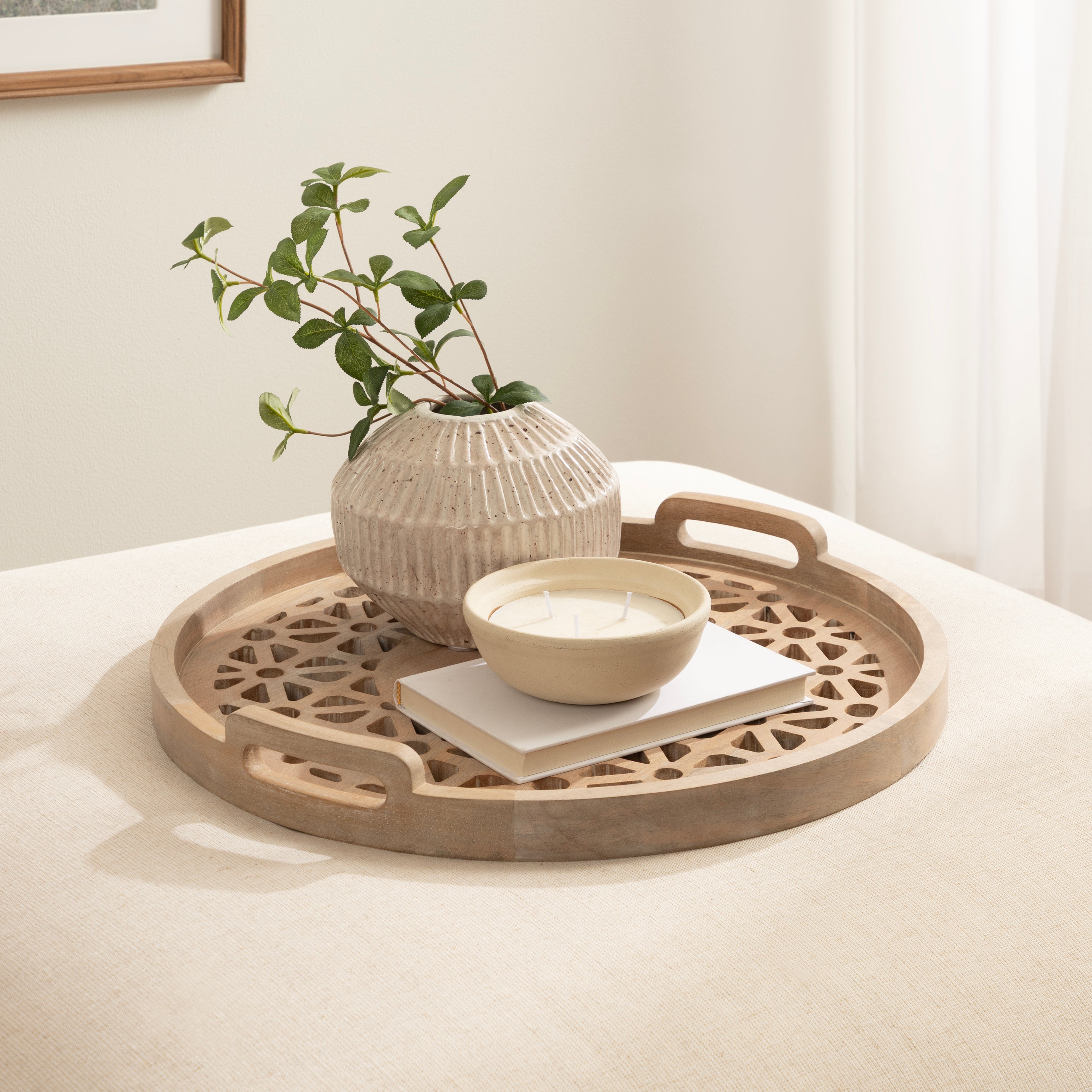 Single Tray 20" Diameter Natural 7
