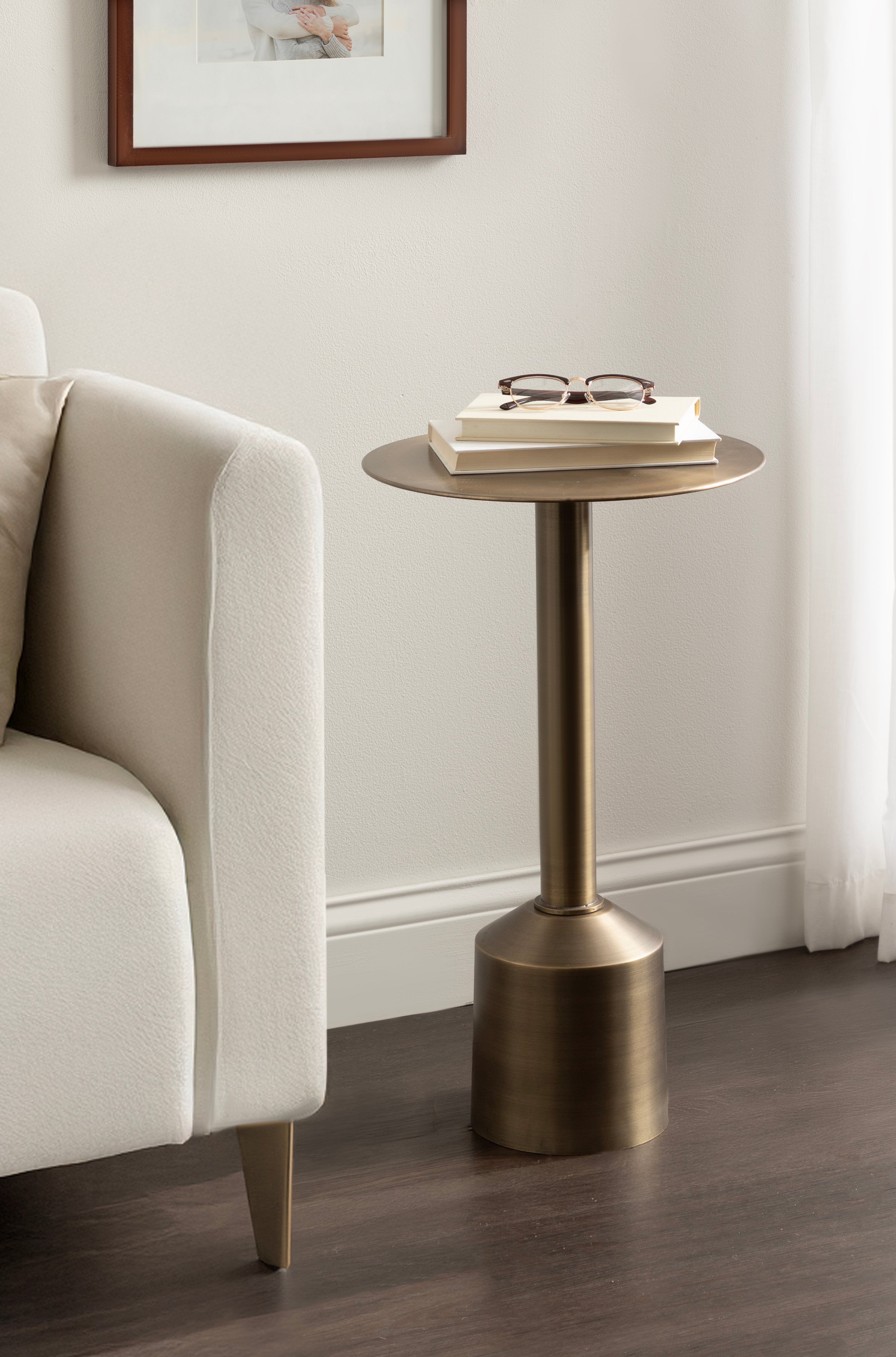Side Table Gold 14x14x24 6