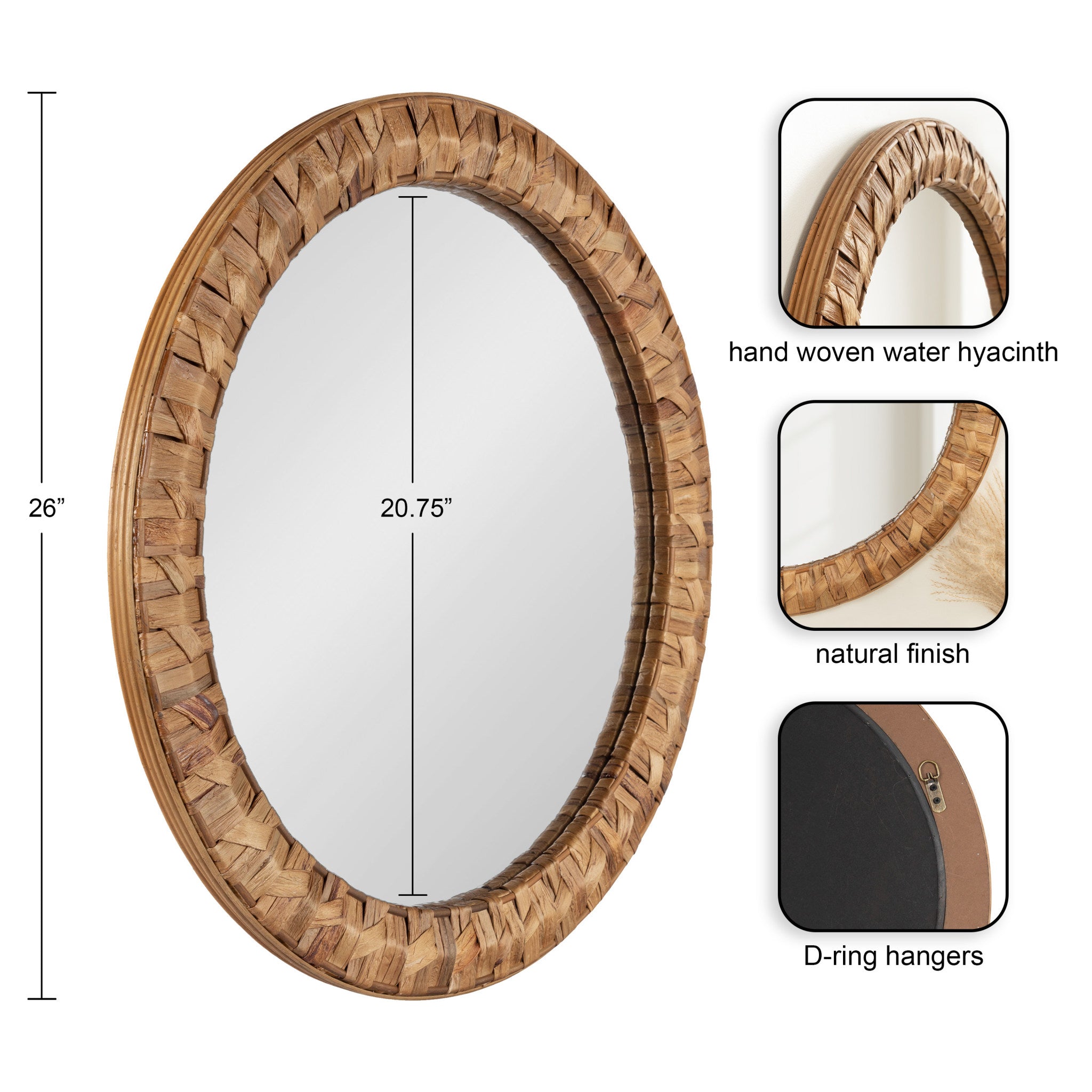 Laalima Woven Round Mirror