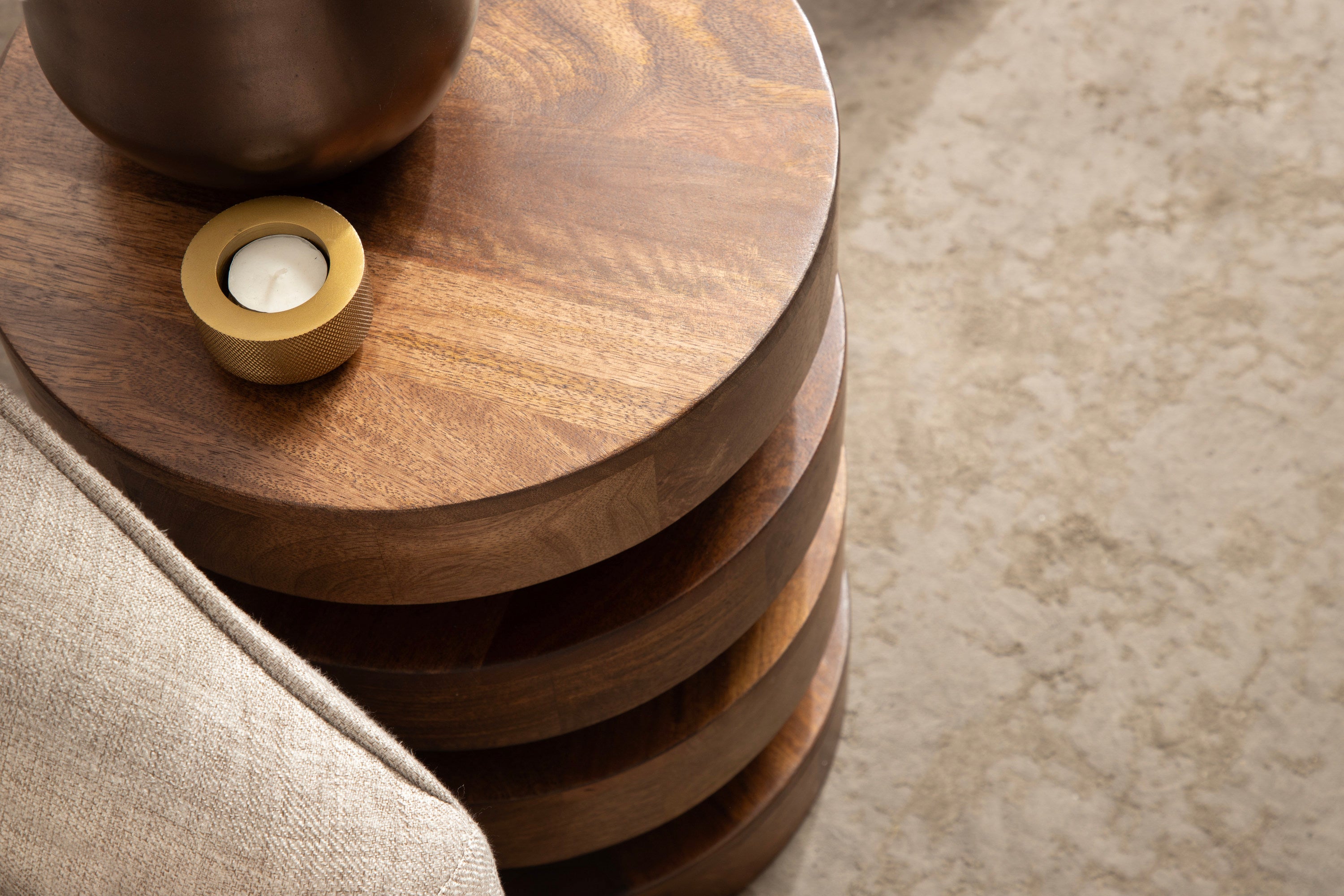 Omar Round Side Table