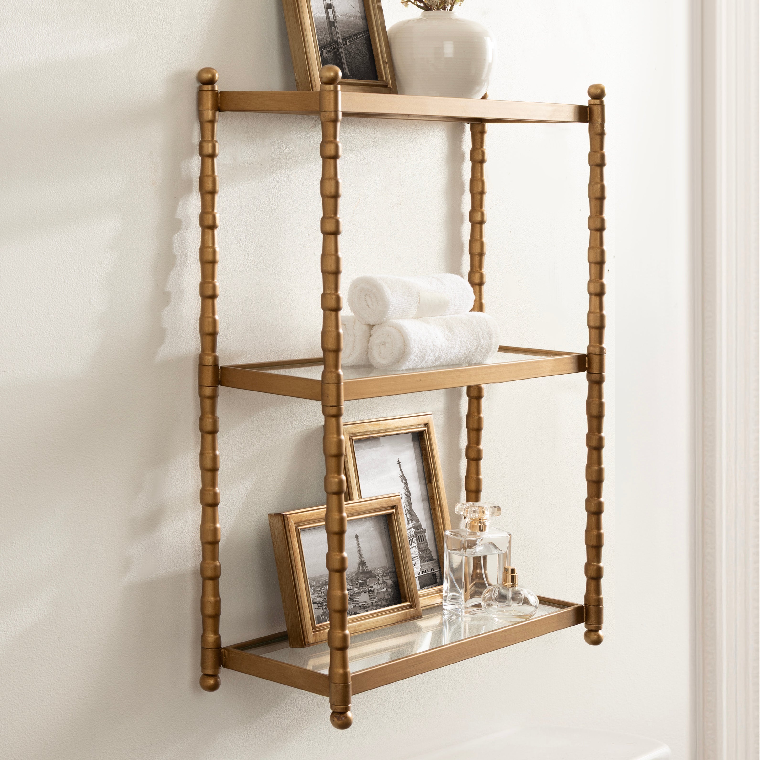 Accent Shelf 18x7x25 Gold 8