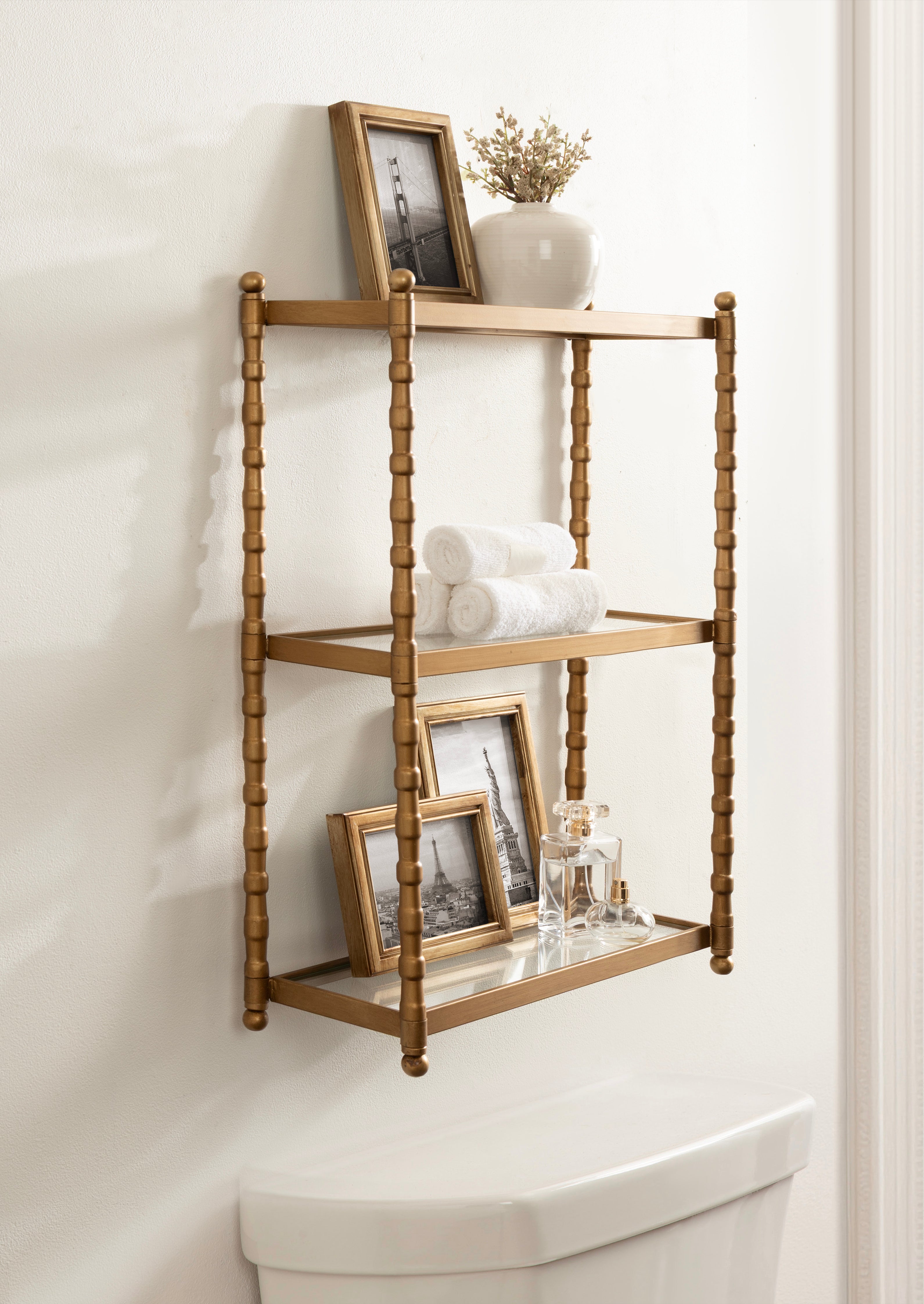Accent Shelf 18x7x25 Gold 8