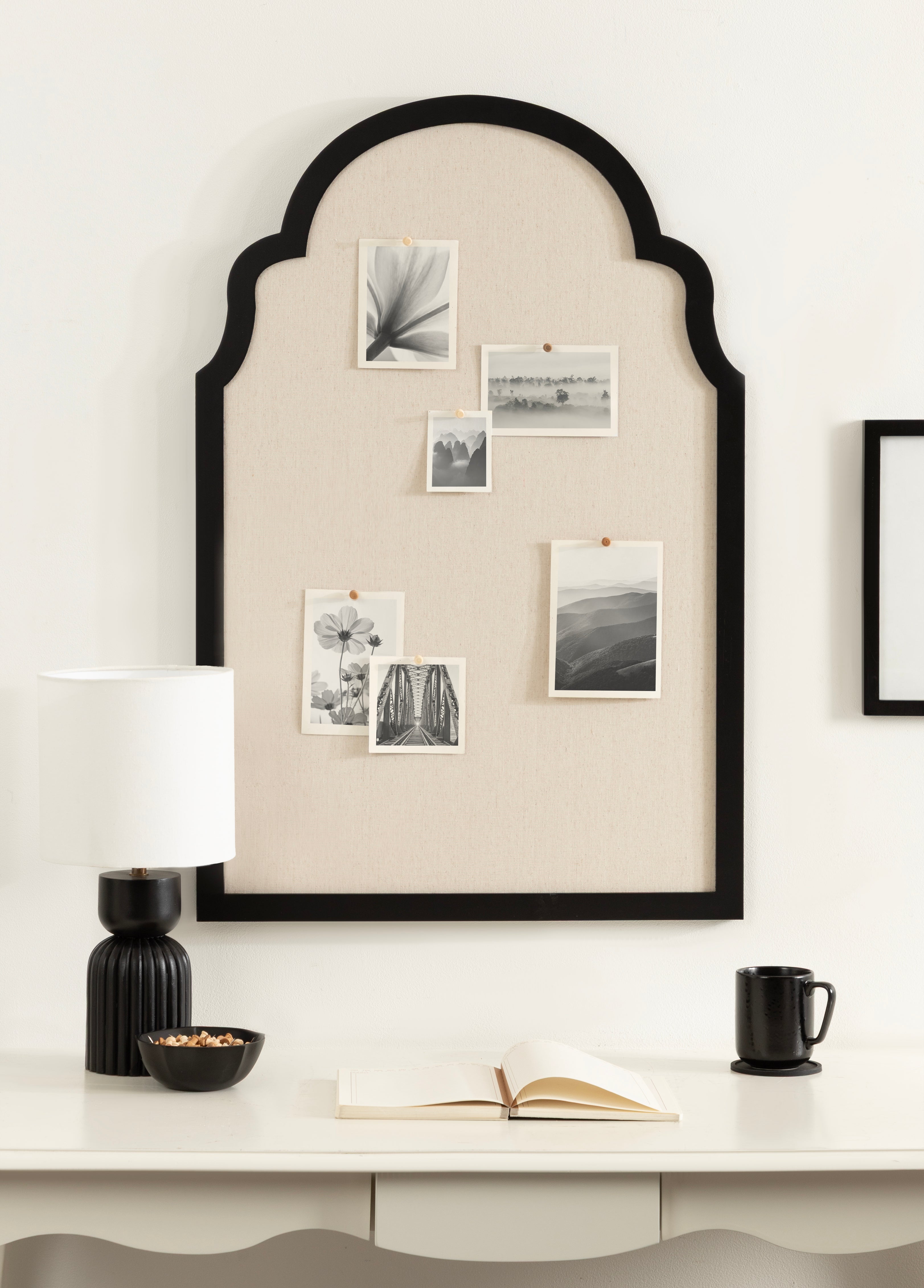 Pinboard Black 24x36 6