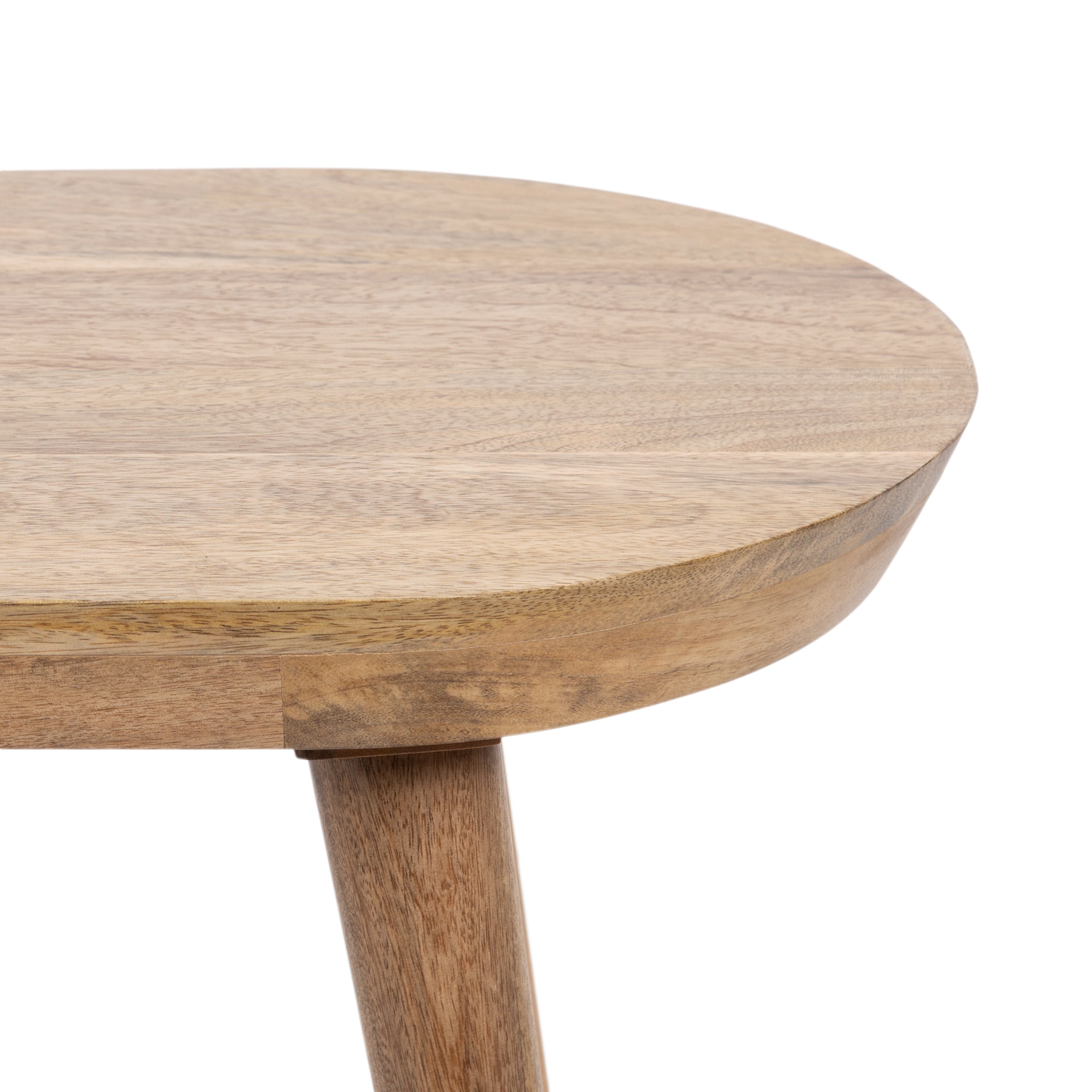 Conan Oval Wood Side Table
