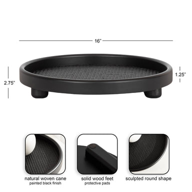 Single Tray Black 16x16 2
