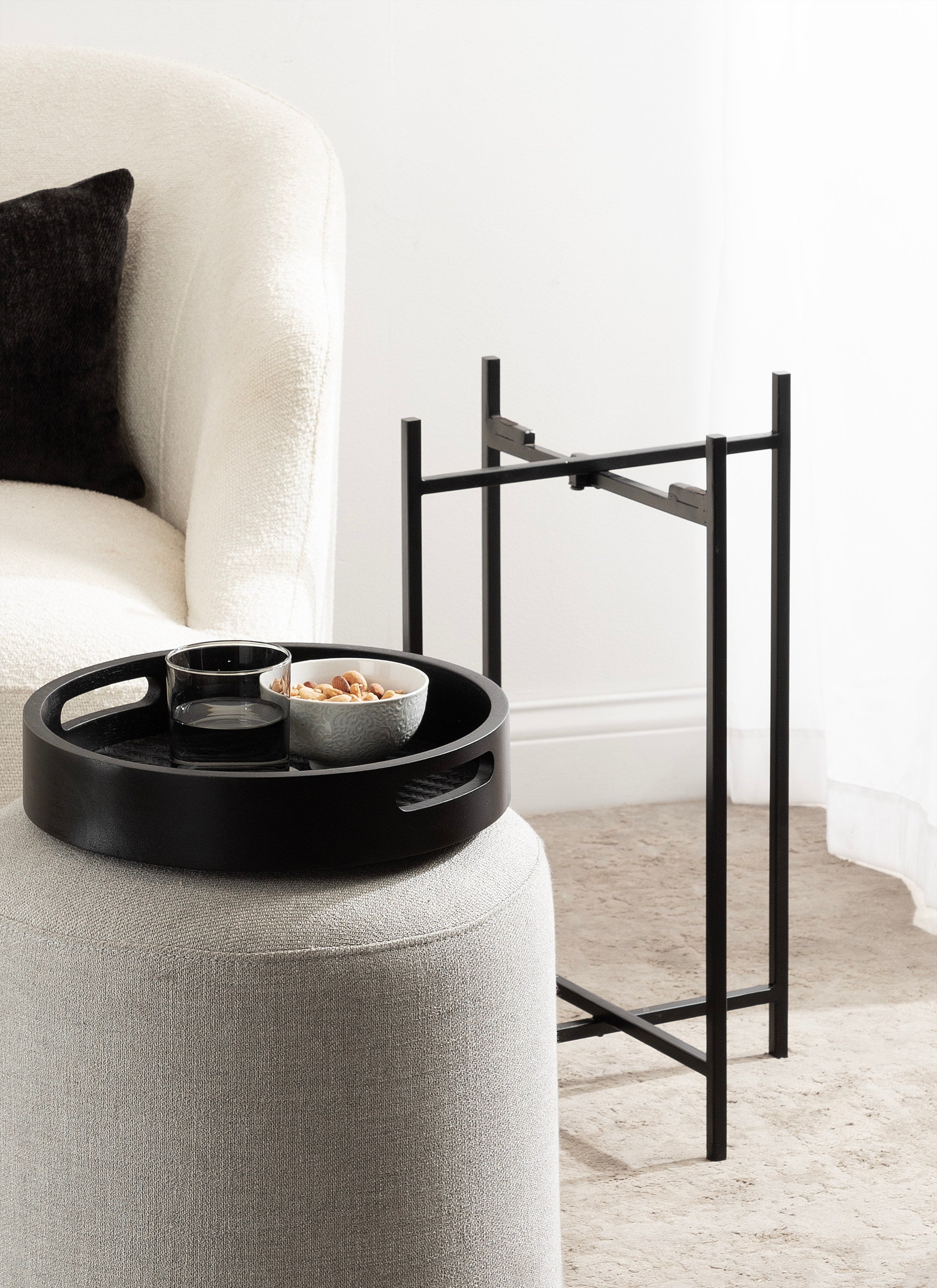 Smita Round Tray Table