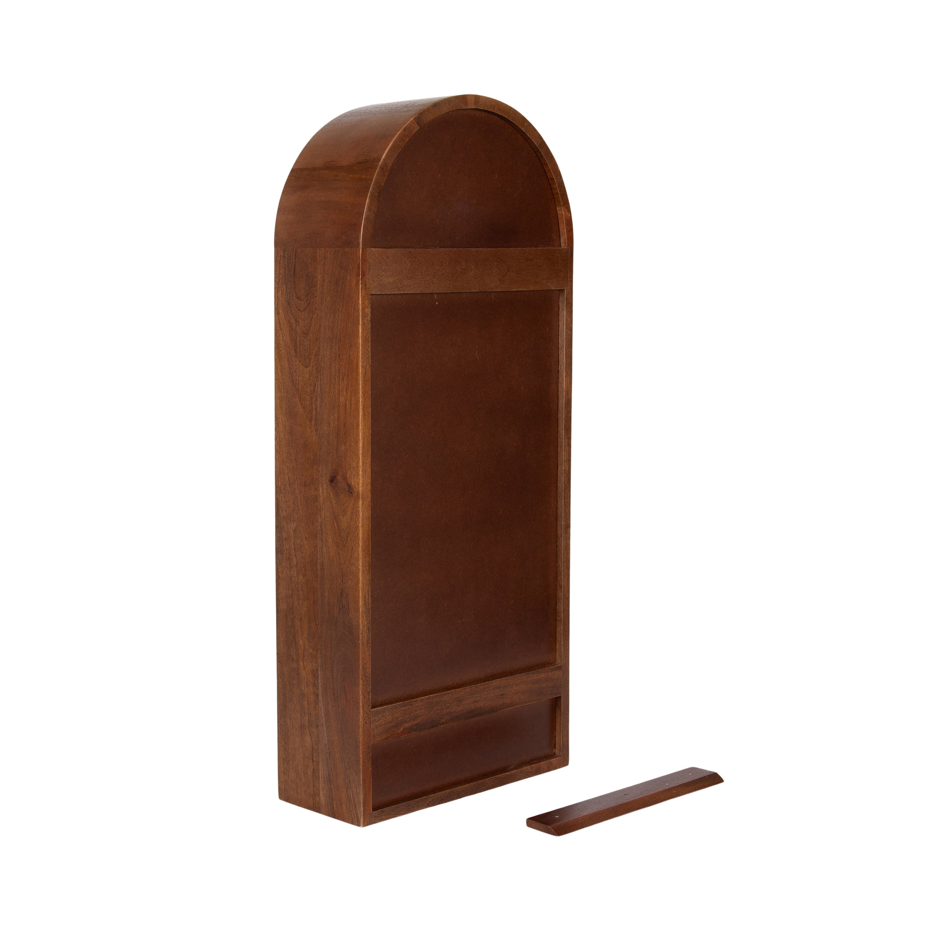 Accent Shelf Walnut Brown 14x6x33 4