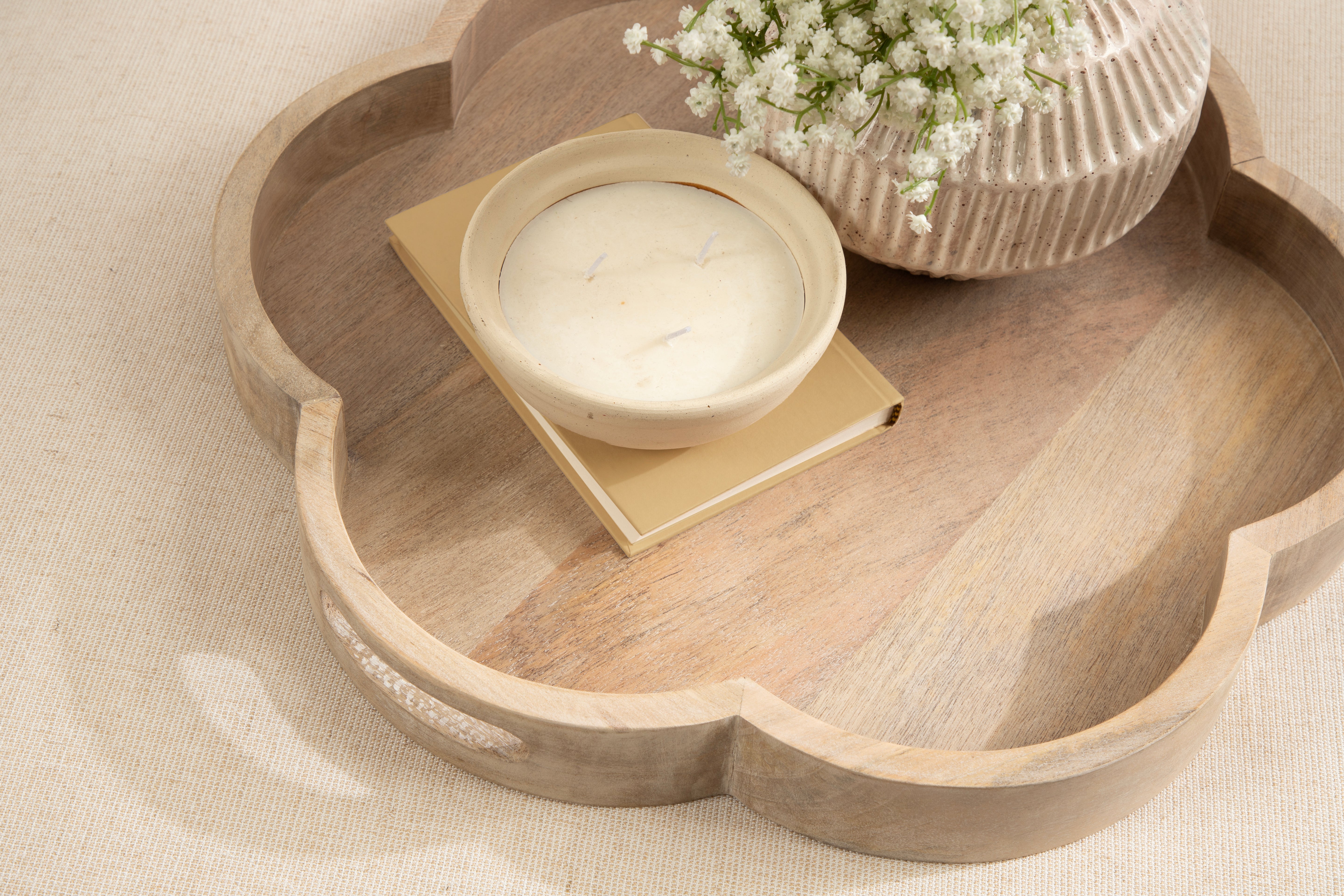 Single Tray 19" Diameter Natural 8
