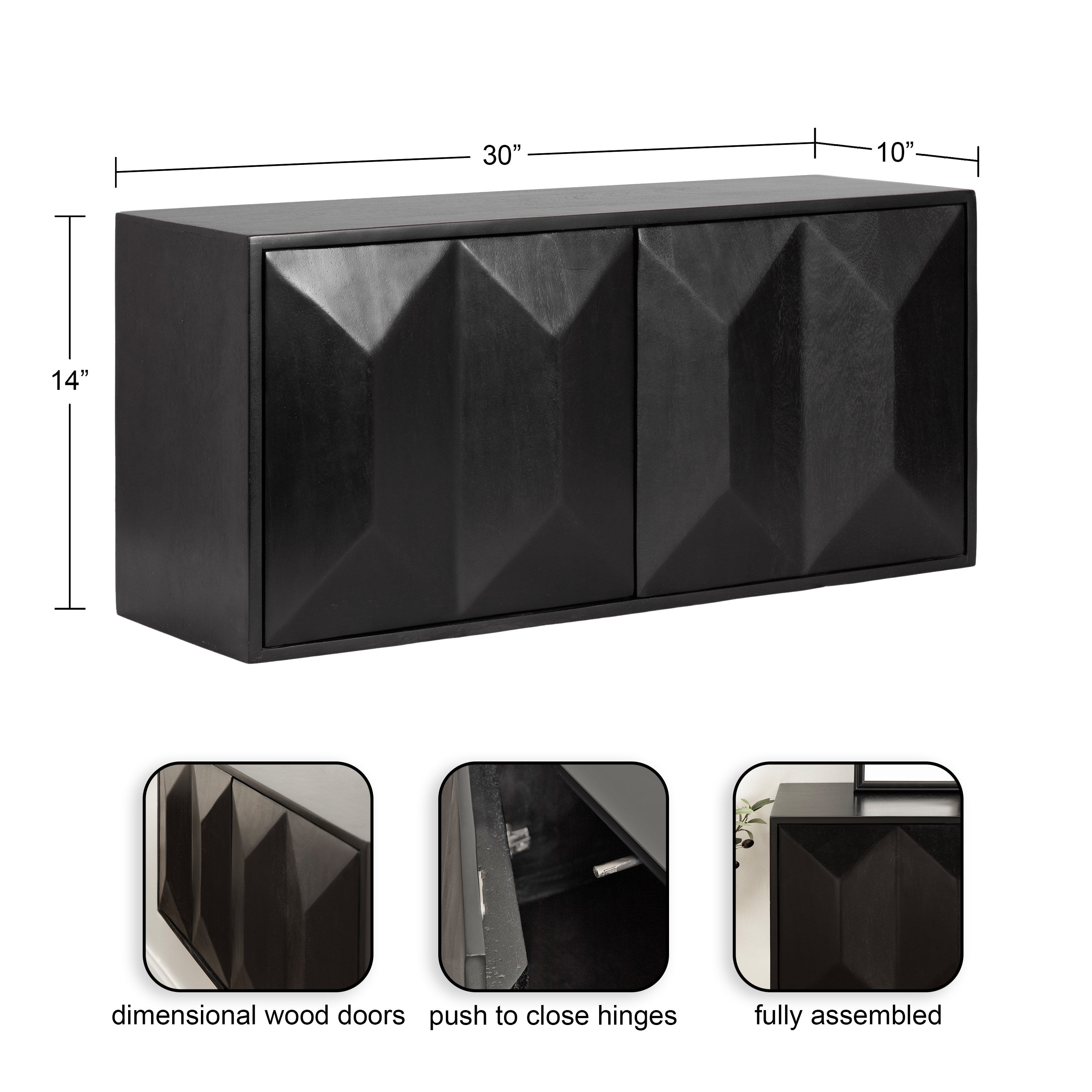 Ranier Two-Door Wall Cabinet