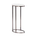 C Table White Pewter 14x9x28 1