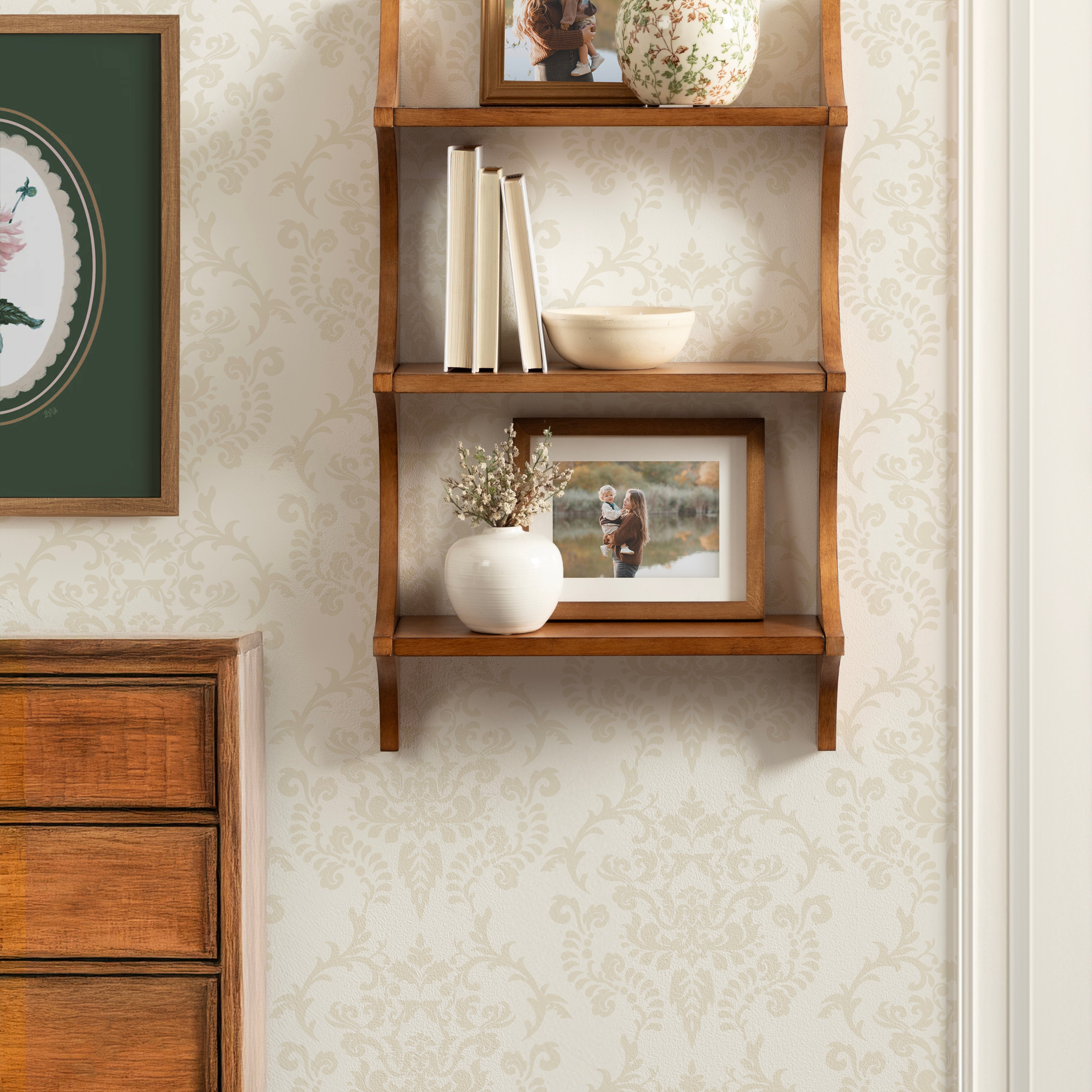 Accent Shelf 18x6x30 Rustic Brown 7