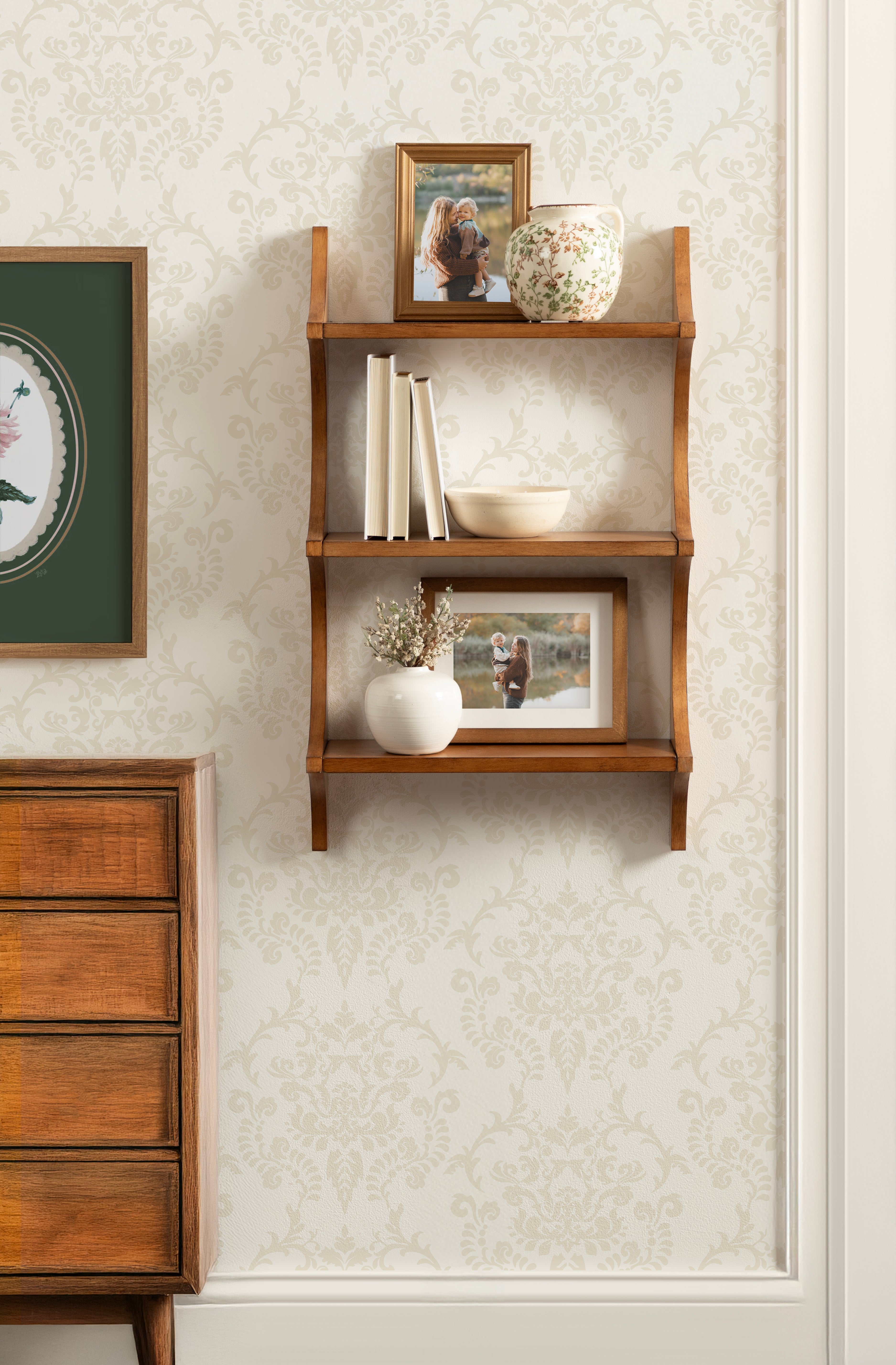Accent Shelf 18x6x30 Rustic Brown 7