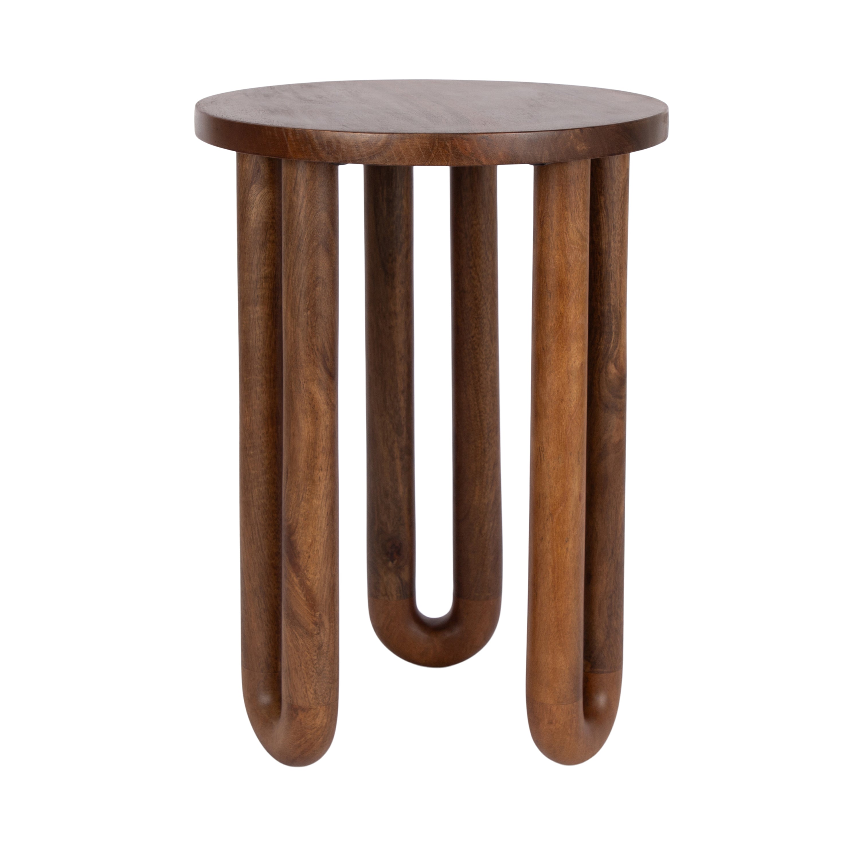 Side Table 14x14x20 Walnut Brown 1