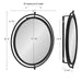 Functional Mirror Black 21" Diameter 5