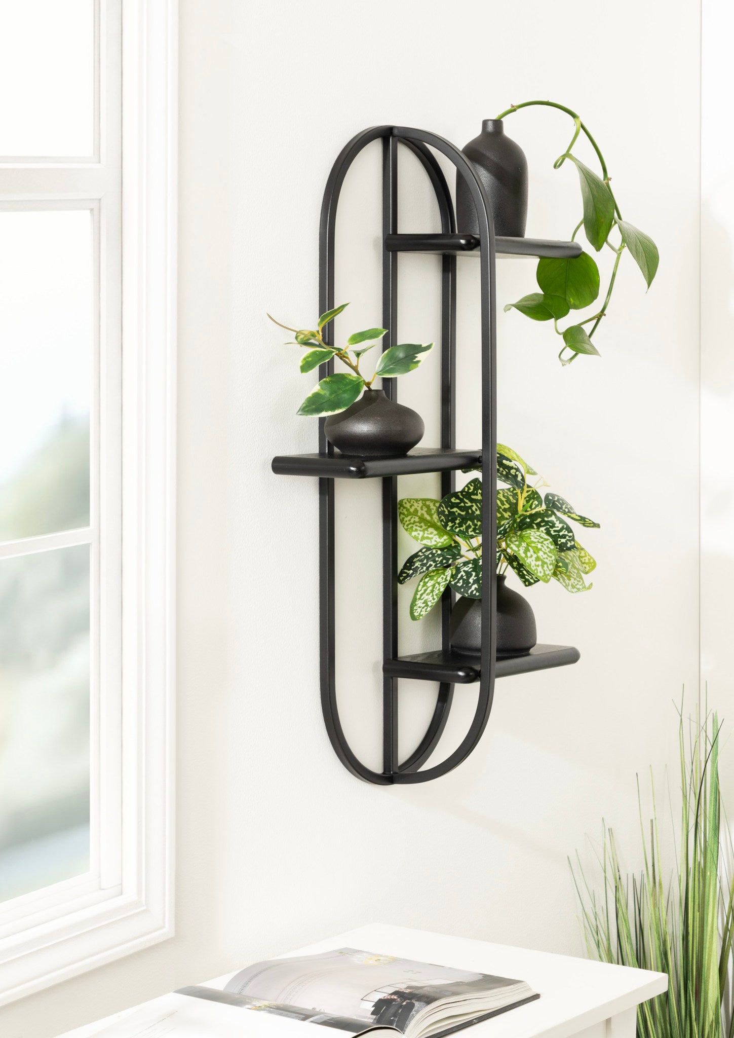 Ramos Wood/Metal Accent Shelf