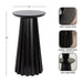 Drink Table Black 12x12x22 2
