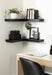 Floating Shelf 2 piece Black 8