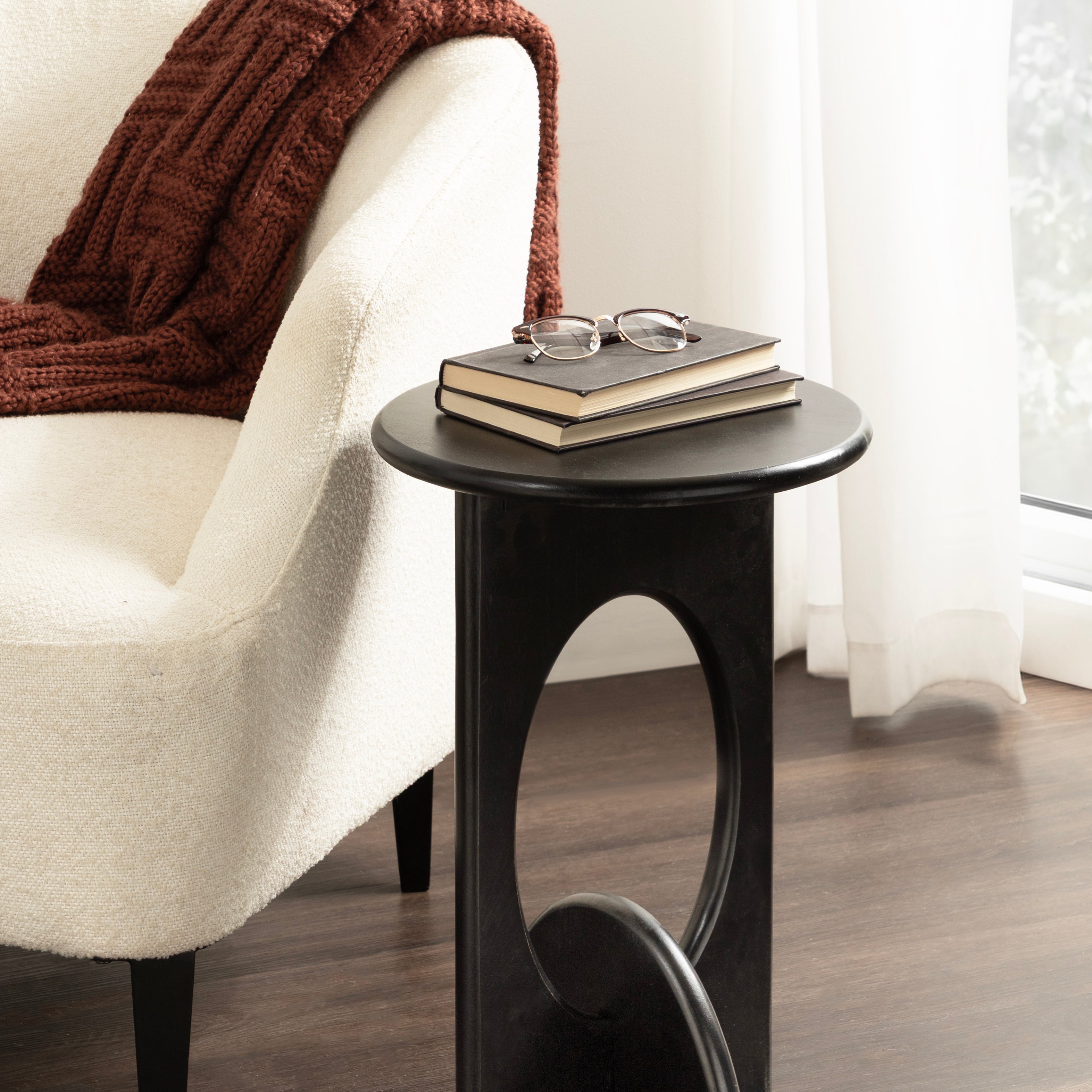 Side Table 14x14x22 Black 7