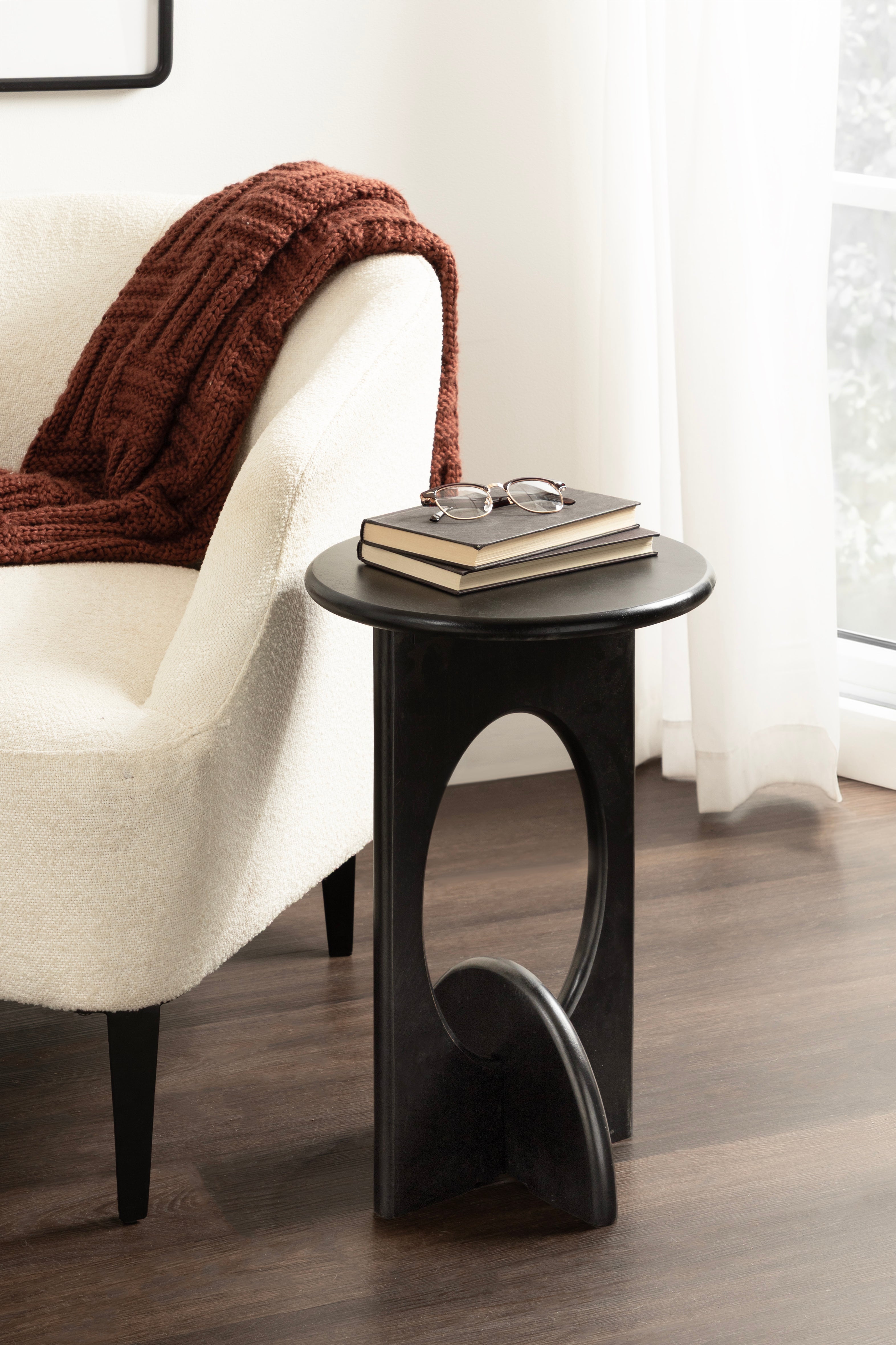 Side Table 14x14x22 Black 7