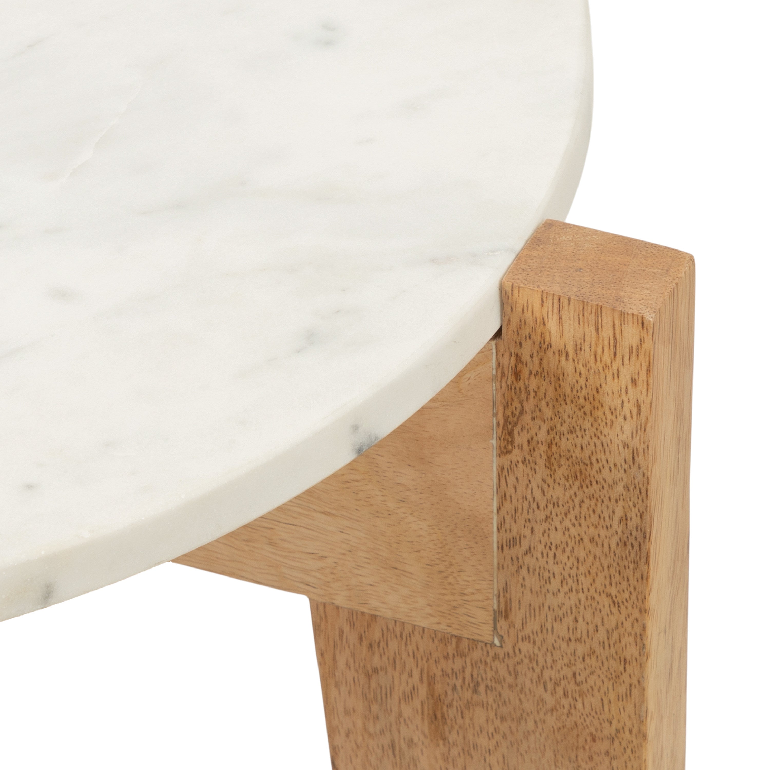 Icelyn Marble Side Table