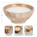 Candle Natural Beige 8" Diameter 2