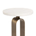 Drink Table White Gold 8x8x24 3