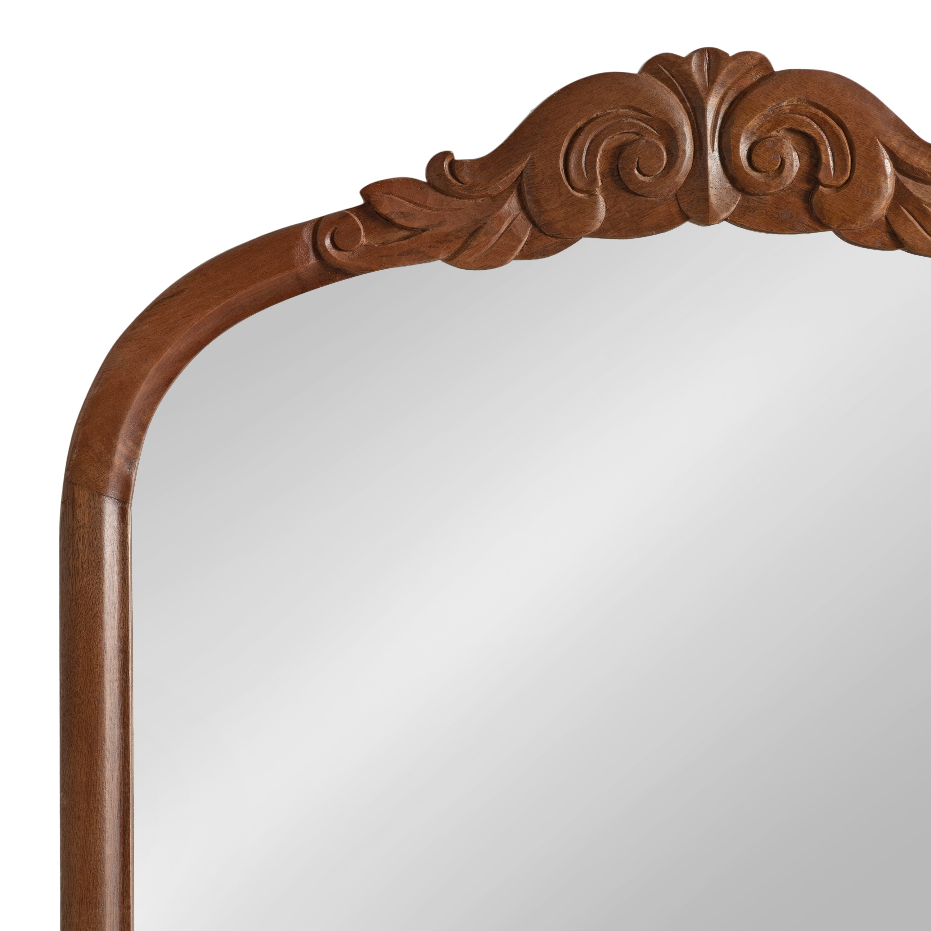Arch Mirror Walnut Brown 28x30 3