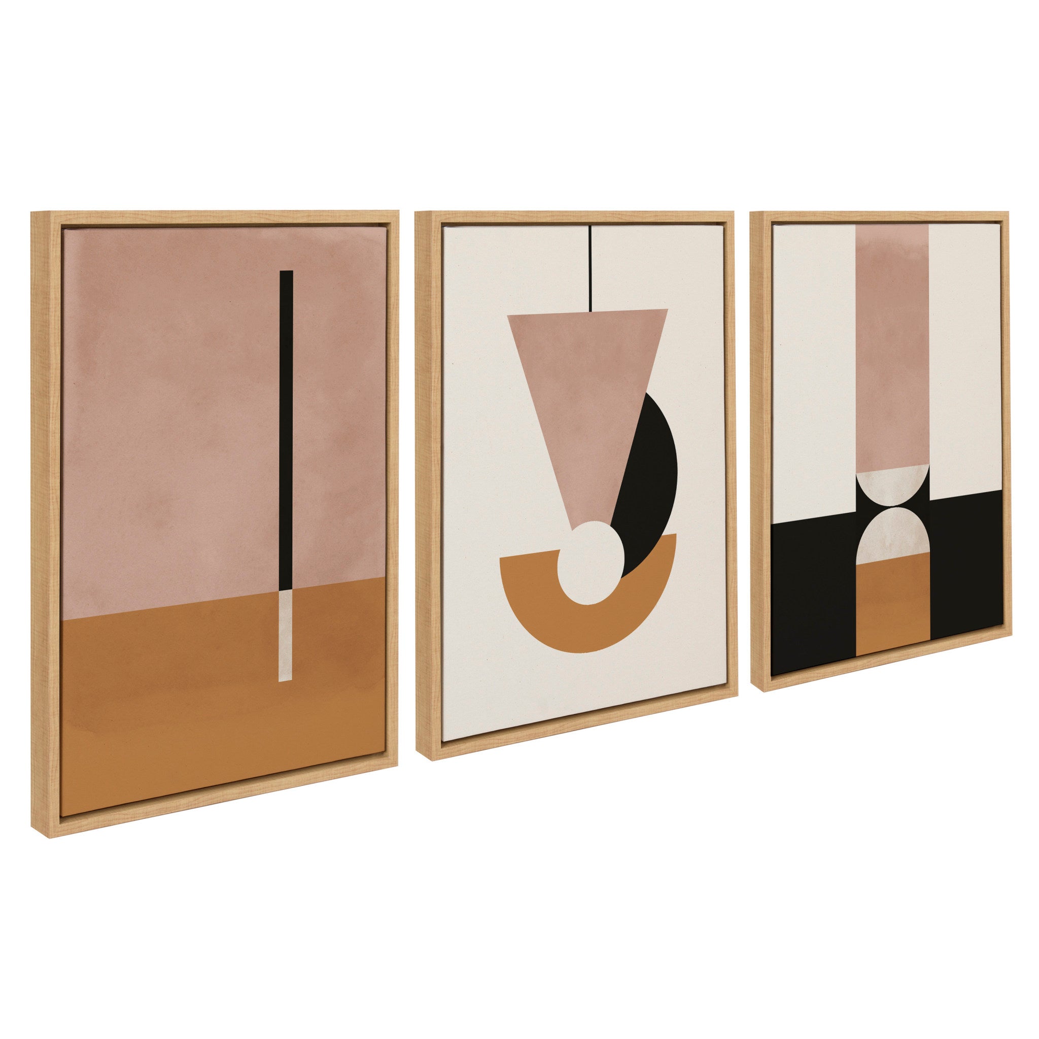 Sylvie Venice 1, 2 and 3 Framed Canvas Art Set by Alexander Ginzburg