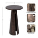 Side Table 14x14x24 Bronze 2