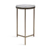 Side Table Clear Gold 13x13x24 5
