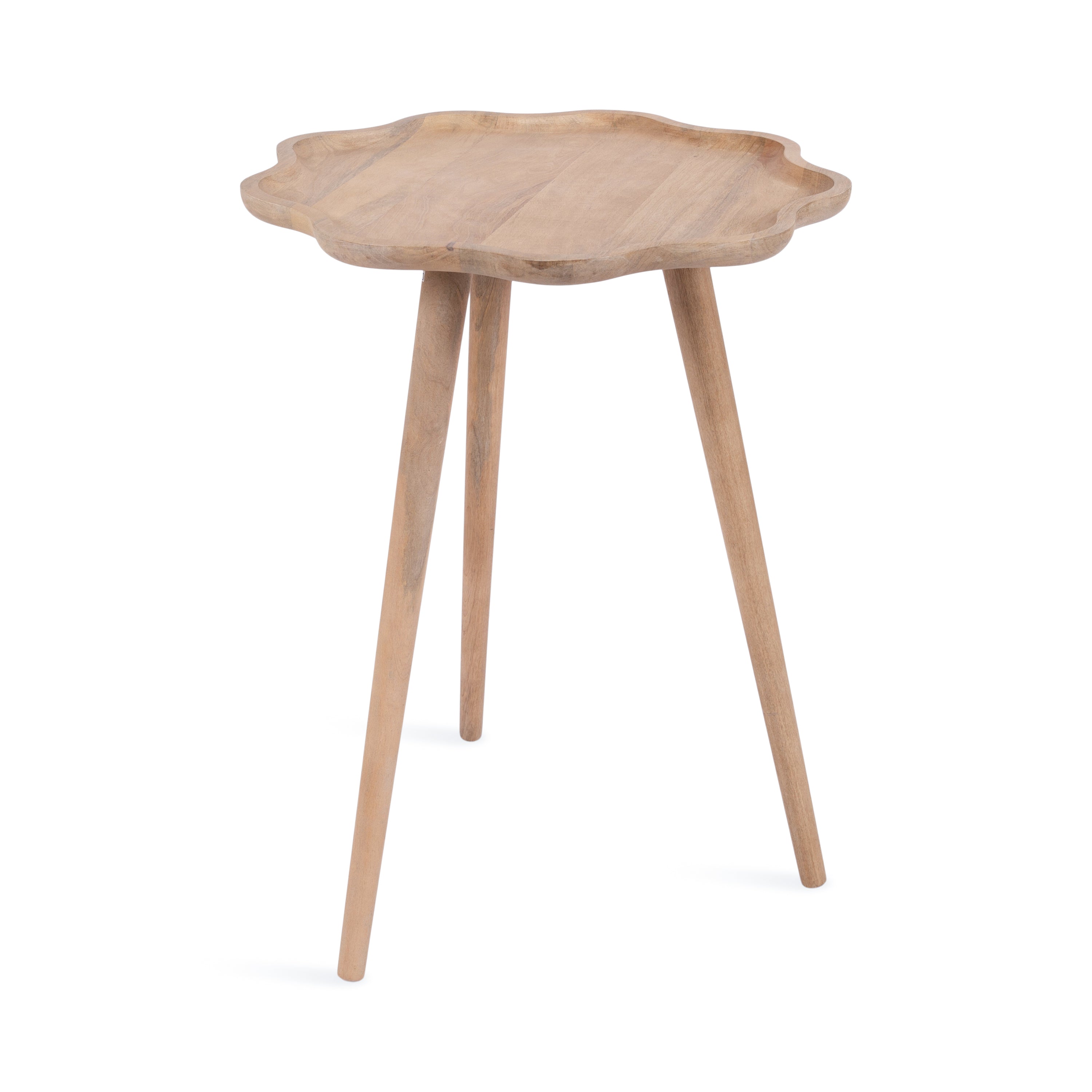 Side Table Natural Beige 19x19x24 1