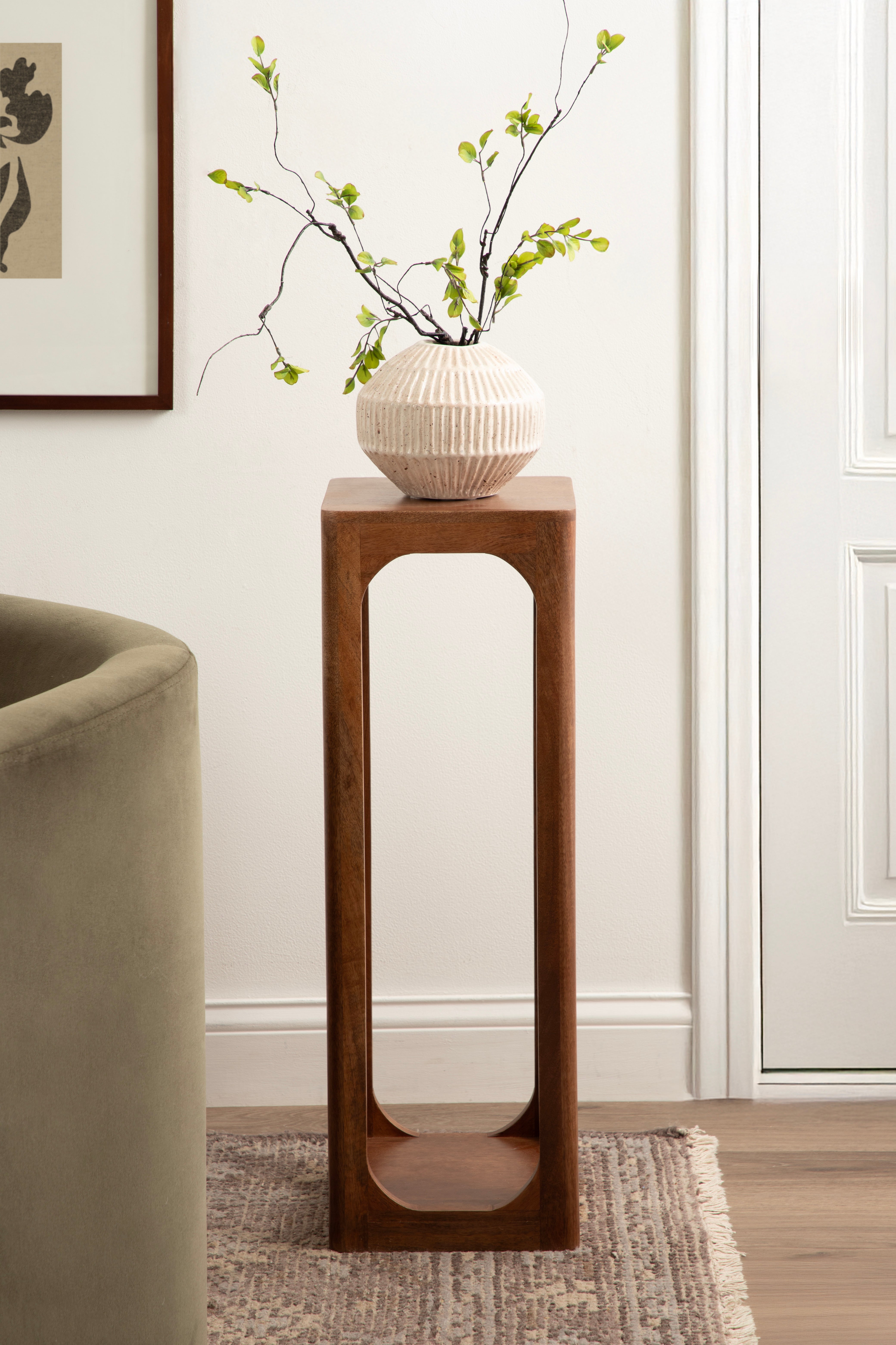 Tea Table Walnut Brown 10x10x30 6