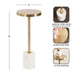 Drink Table White Gold 10x10x24 2