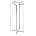Side Table Clear Silver 7x7x21 2