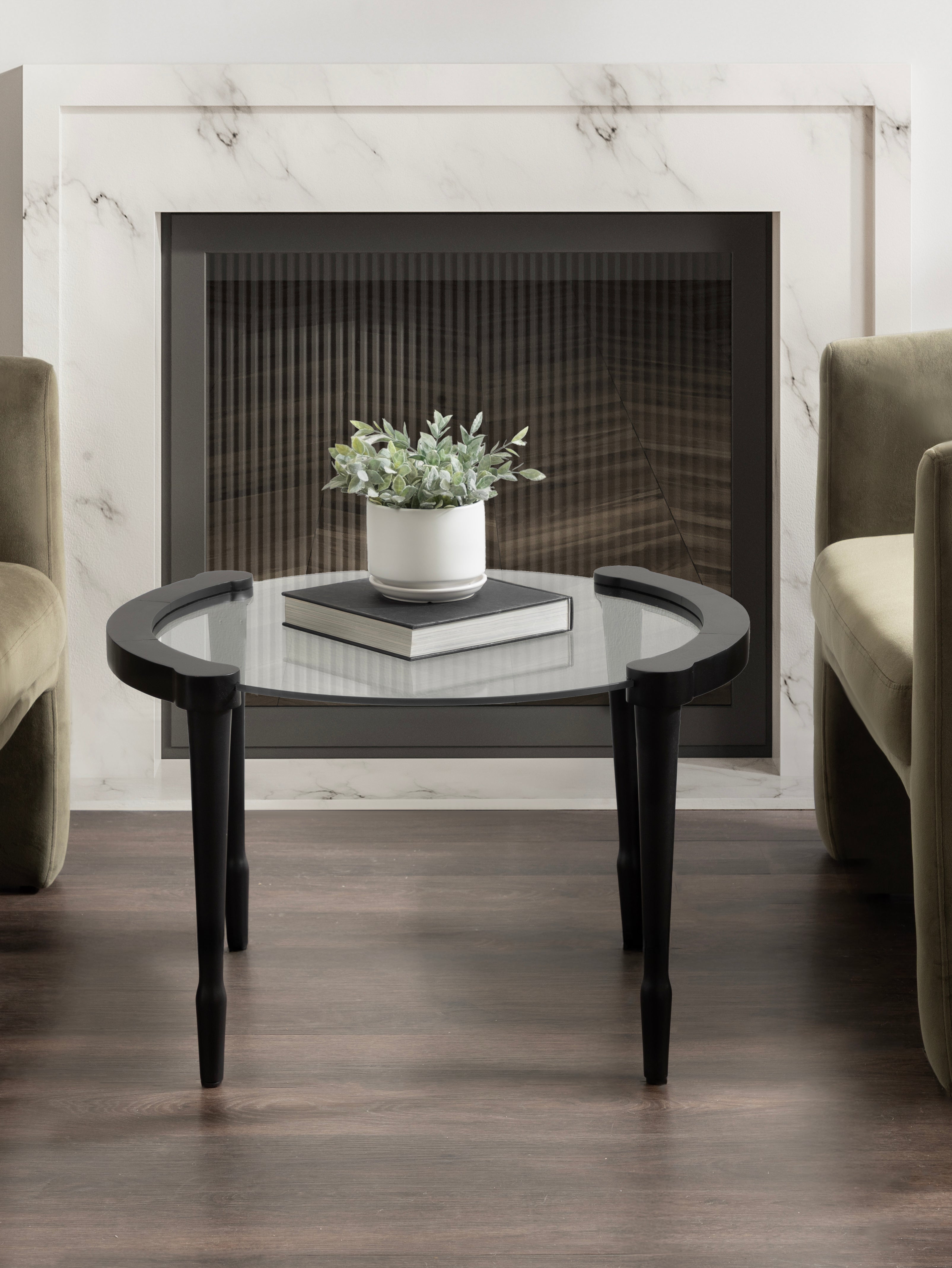 Coffee Table Black 28x16x18 7