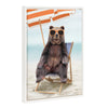 Sylvie Beaded Beach Chair Bear Framed Canvas by Amy Peterson