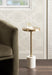 Drink Table White Gold 10x10x24 6