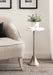Side Table White Silver 14x14x24 6