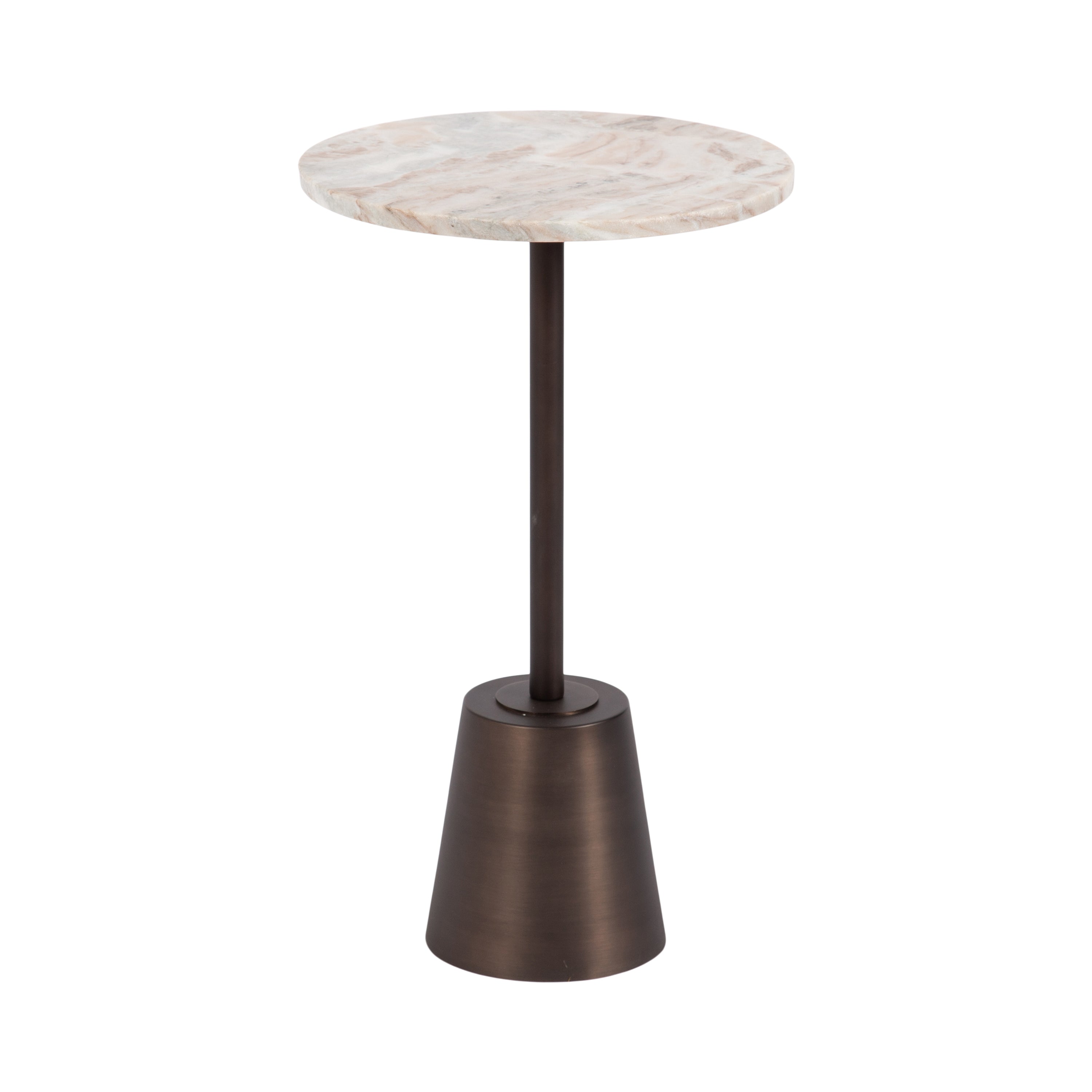 Side Table Brown Bronze 14x14x24 1