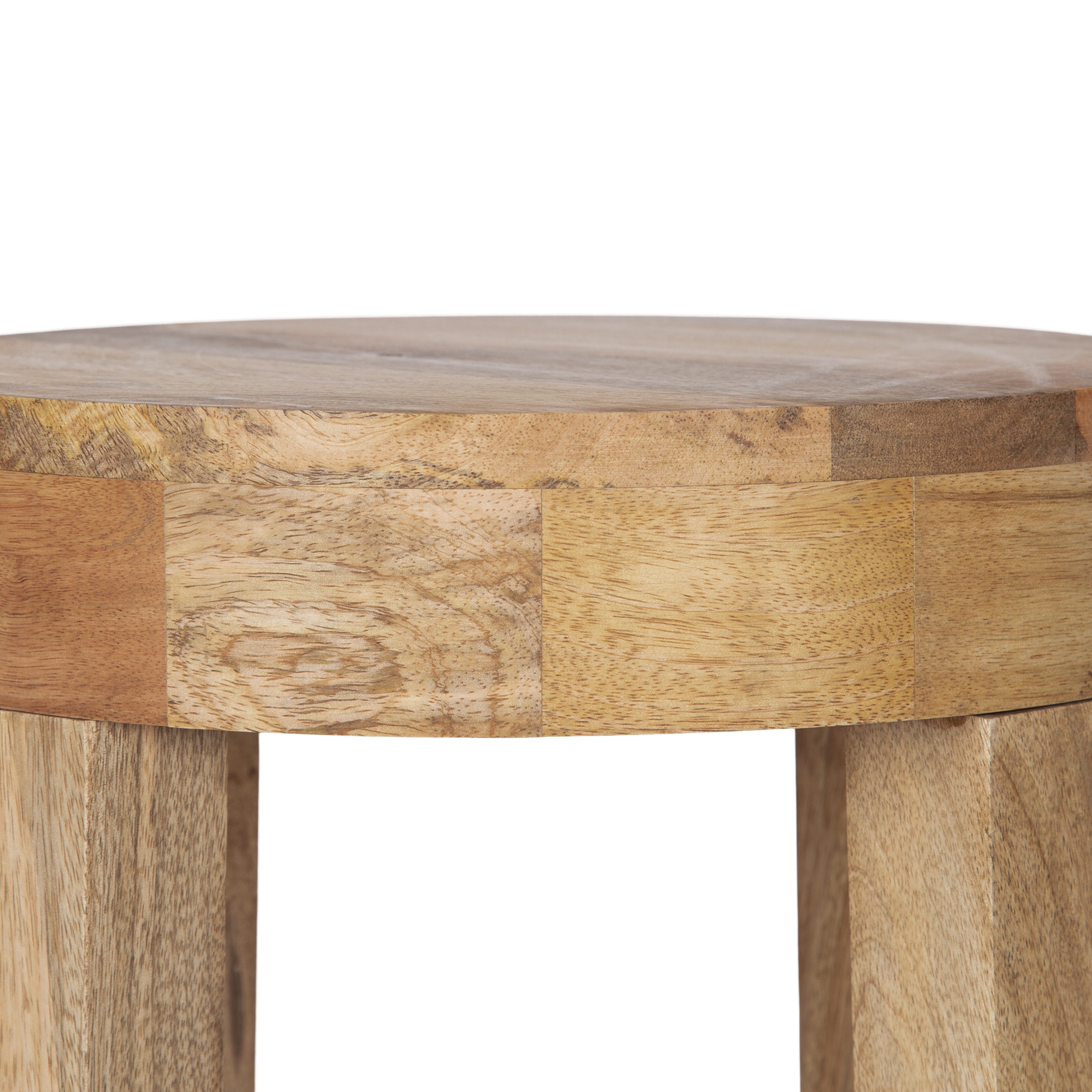 Side Table Natural 12x12x28 3