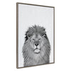 Sylvie Lion Framed Canvas by Simon Te Tai