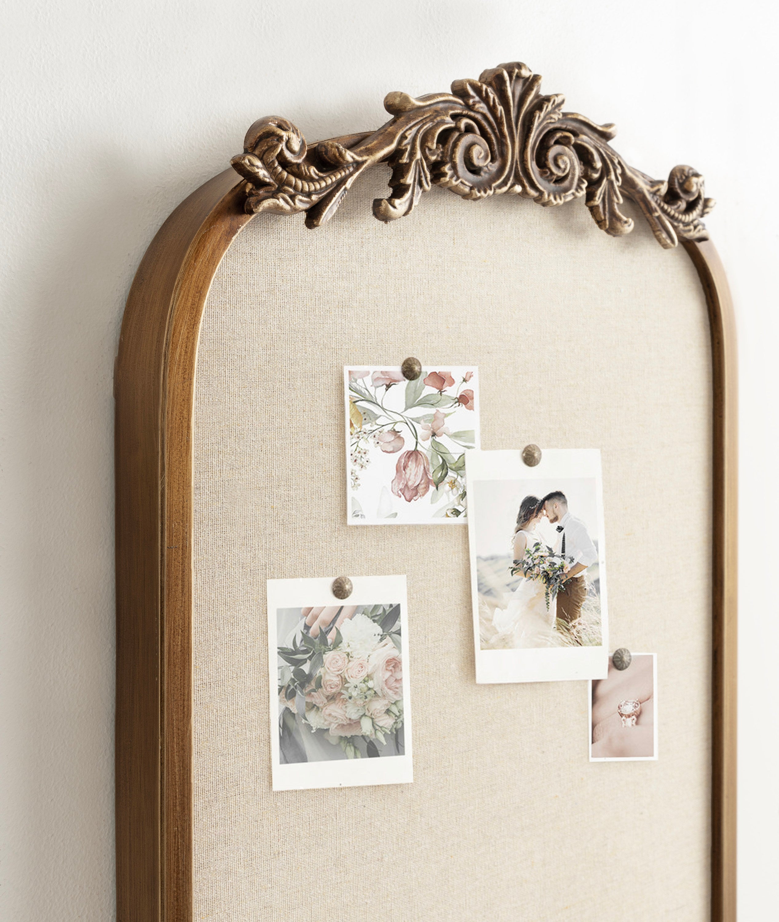 Kate and Laurel Arendahl Vintage Decorative Arched Pinboard, 19 x 31 ...