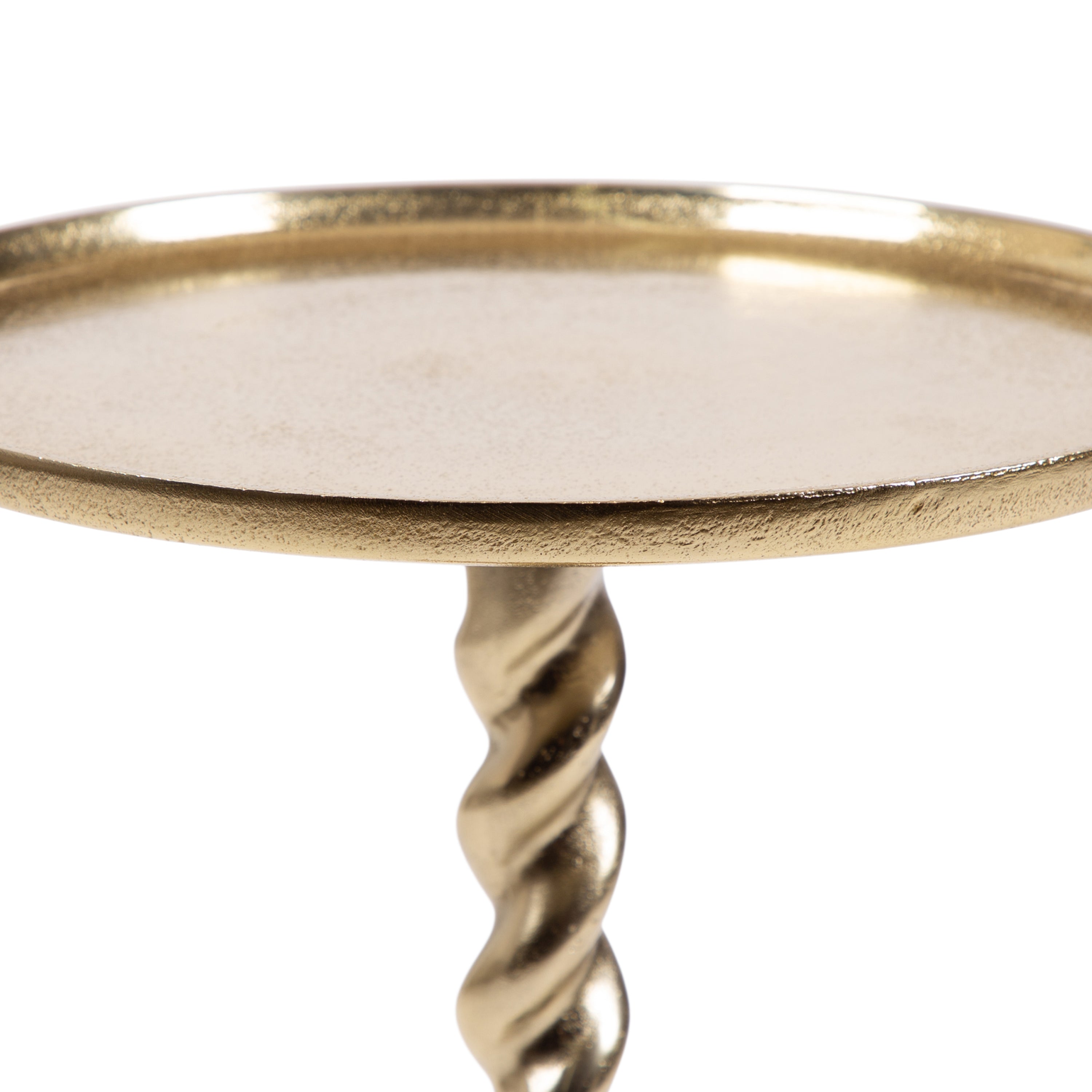 Side Table 13x13x24 Gold 3