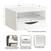 Floating Side Table White 12.5x10x7 2
