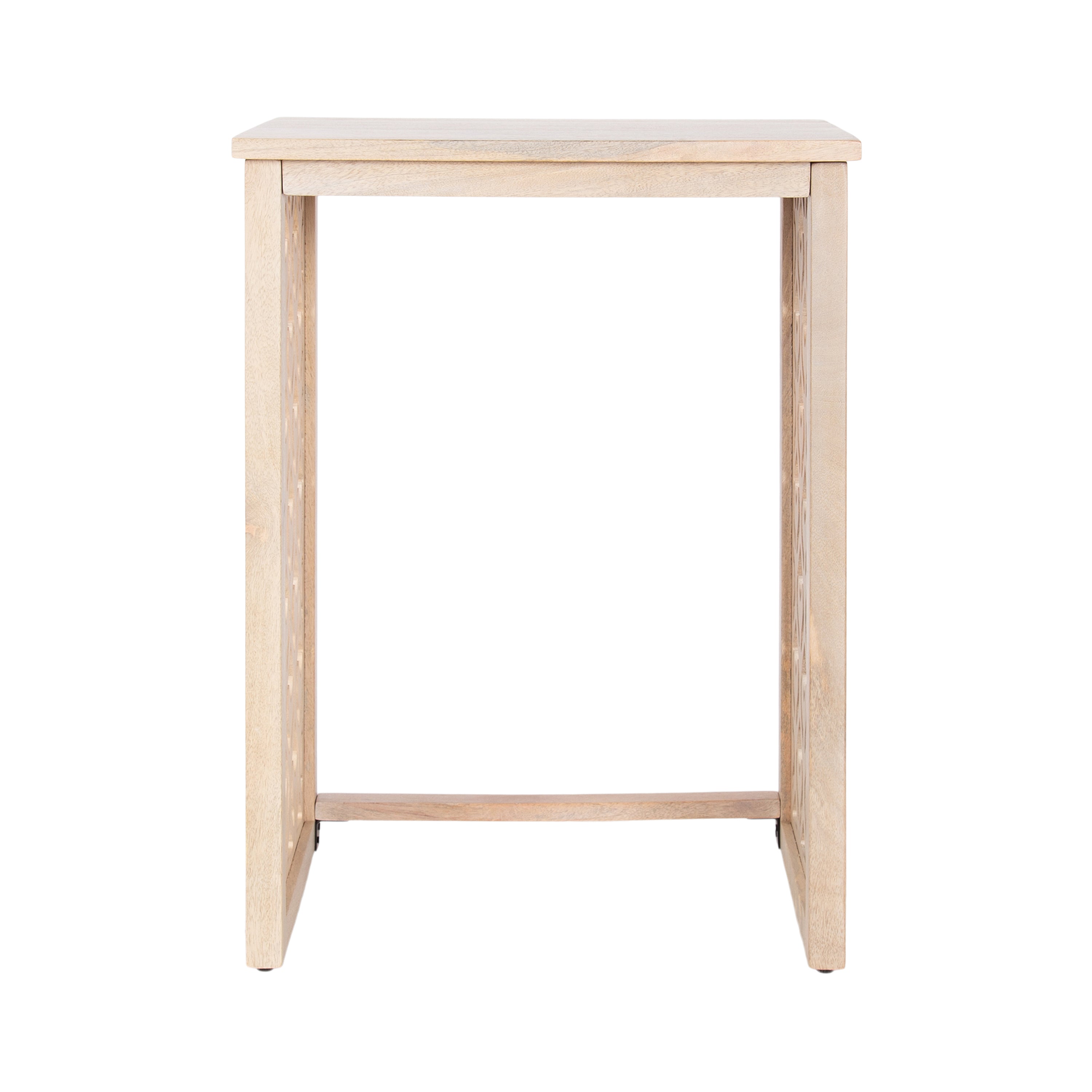 Nesting Table Whitewash 2 Piece 5