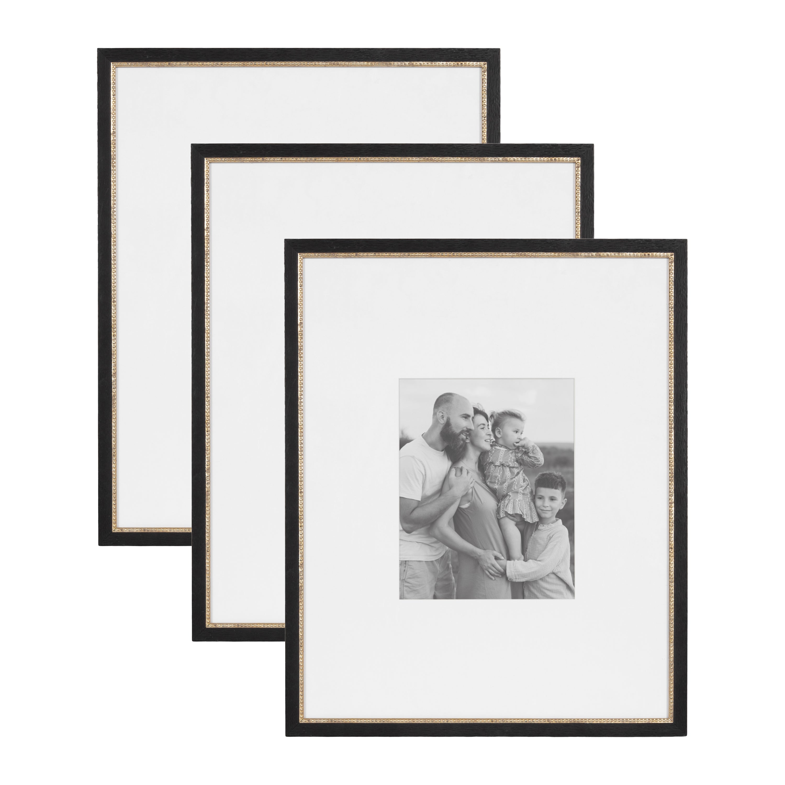 Wall Frame Black Gold 16x20 matted to 8x10 1